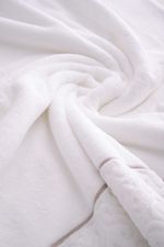 Toalha Banho 500g Super Soft Zero Twist Arabesco 70cmx140cm Branco