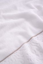 Toalha Banho 500g Super Soft Zero Twist Arabesco 70cmx140cm Branco