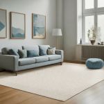 Tapete Passadeira Boucle Off White 50x115