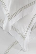 Jogo de Cama Queen Cetim Eros 300 Fios Branco e Bege