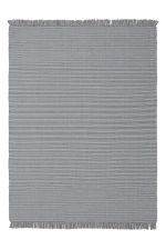 Tapete Entrada Kilim 50x70cm Listras Cinza