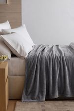 Cobertor Queen 300g Flanel Aveludado Lucerna - Chumbo