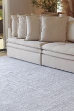 Tapete Quarto de Algodão Mariah Mesclado Cinza 200x200