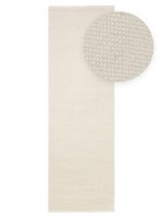 Tapete Indiano Artesanal Algodão e Lã Kilim Pansy Passadeira 66x180