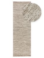 Tapete Indiano Artesanal Algodão e Lã Kilim Auren Passadeira 66x180
