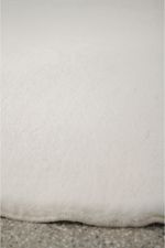 Tapete Passadeira Peludo Ultra Macio com Antiderrapante Off White 60x180