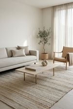 Tapete Sala Natural 150x200 Palmeira Bege