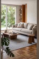 Tapete Pratic 250x300 Mesclado Off White Fendi e Cinza