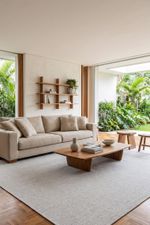Tapete London 250x300 Linho Bege, Off White e Cinza