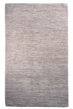 Tapete Artesanal Algodão e Chenille Cinza 136x275