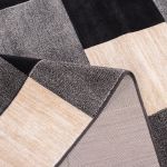 Tapete para Sala Grande de Veludo com Antiderrapante - Dante BLK 250x350
