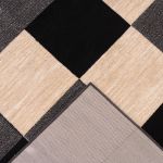 Tapete para Sala Grande de Veludo com Antiderrapante - Dante BLK 250x350