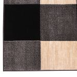 Tapete para Sala Grande de Veludo com Antiderrapante - Dante BLK 250x350