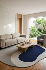 Tapete London Organico Azul Marinho 150x250