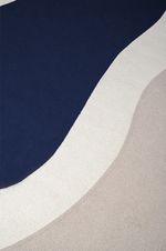 Tapete London Organico Azul Marinho - Sob Medida