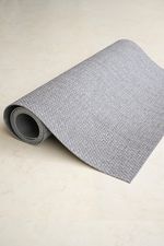 Tapete Passadeira PVC Antiderrapante Palha Cinza Concreto 65x600