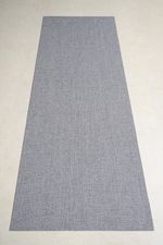 Tapete Passadeira PVC Antiderrapante Palha Cinza Concreto 65x600