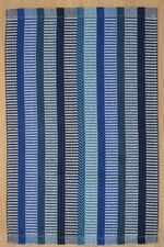 Kit de Cozinha 3 Peças Algodão Chevron Azul