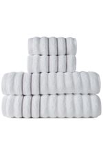 Jogo de Toalha Wave 4 peças 100% Algodão 450g Branco