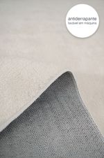 Tapete Quarto Antiderrapante 100x140 Amabile Marfim