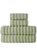 Jogo de Toalha Wave 4 peças 100% Algodão 450g Verde