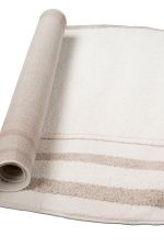 Tapete Organico 200x250 Bege e Off White Oasis Duna