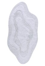 Tapete em Algodão 60x120 Antiderrapante Flora Branco