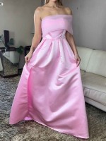 Vestido Longo Princesa Rosa