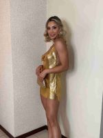 Vestido Mini Transparente Com Brilhos Preto