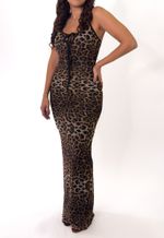 Vestido Longo De Alça Abertura Nas Costas