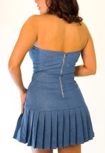 Vestido Tomara Que Caia Com Tachas Plissadas