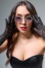 Óculos Gota Com Strass
