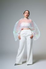 Calça Com Pregas Frontais Off White