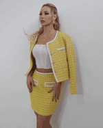 Conjunto Casaco Chanel e Saia