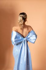 Vestido LongoTomara que Caia em Paetê com Laço Removível