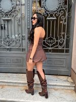 Conjunto Alfaiataria Tomara que Caia com Short Saia
