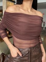 Body de Tule Ombro a Ombro