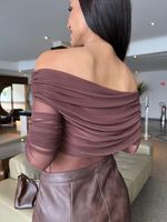 Body de Tule Ombro a Ombro