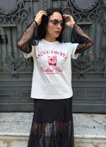 T-Shirt Saint Tropez Letras Vermelho