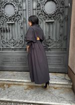 Saia Longa Elastic Drape Preto