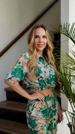 Conjunto Camisa e Calça Elástico Pantalona