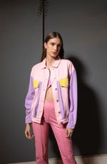 Jaqueta Jeans Overside Multicolor