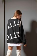 Blusa Manga Comprida Oversize