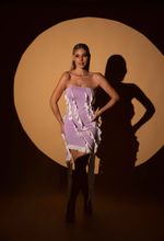 Vestido curto Tomara que Caia com Babados