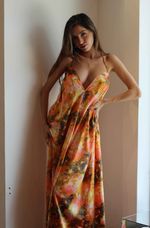 Vestido Longo Estampado 