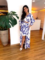 Conjunto Top Amarre Na Frente + Saia Longa