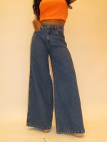 Pantalona Jeans Clássica de Cintura Alta