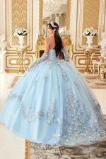 Vestido Longo Princesa 2 em 1 Serenity Azul
