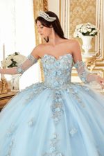 Vestido Longo Princesa 2 em 1 Serenity Azul