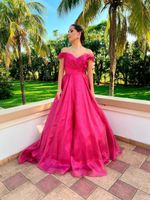 Vestido Longo Princesa Fúcsia